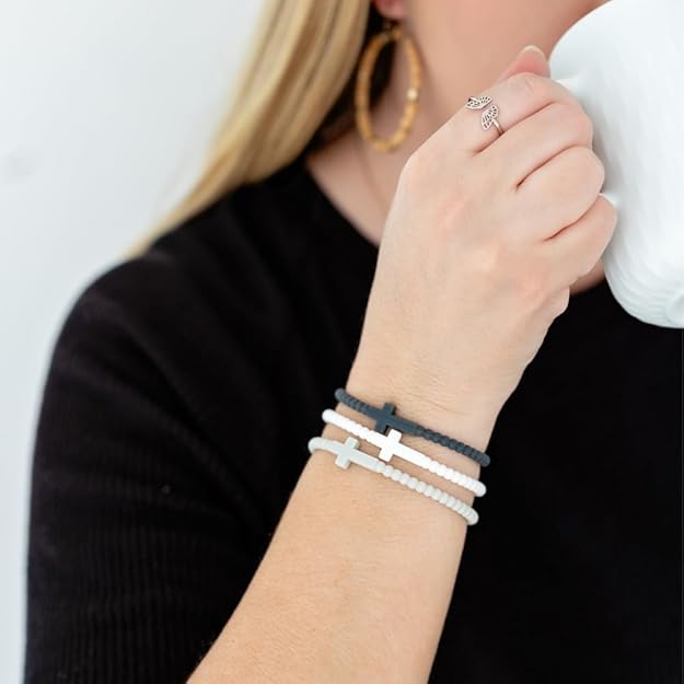 Ryan & Rose Silicone Cross Bracelet (Jesus Bracelet