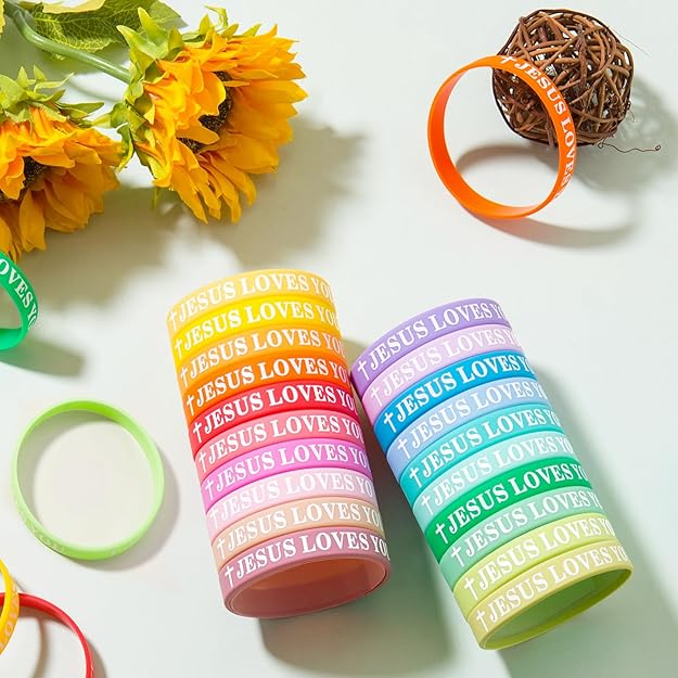 “Jesus Loves You” Silicone Bracelets