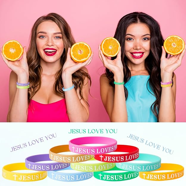 “Jesus Loves You” Silicone Bracelets