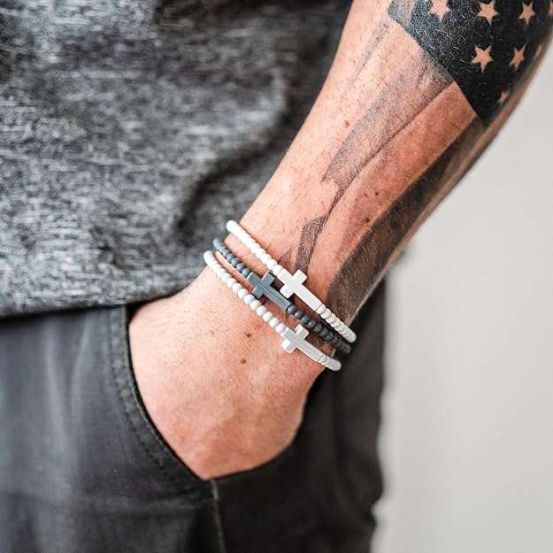 Ryan & Rose Silicone Cross Bracelet (Jesus Bracelet